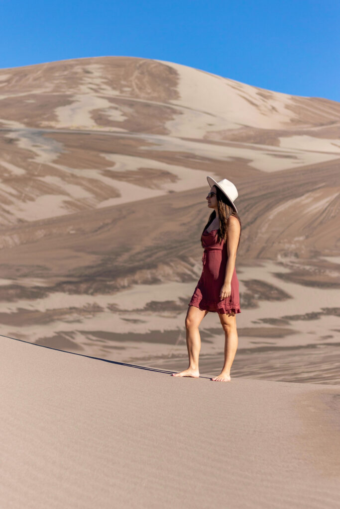 A photo of me on the sand dunes