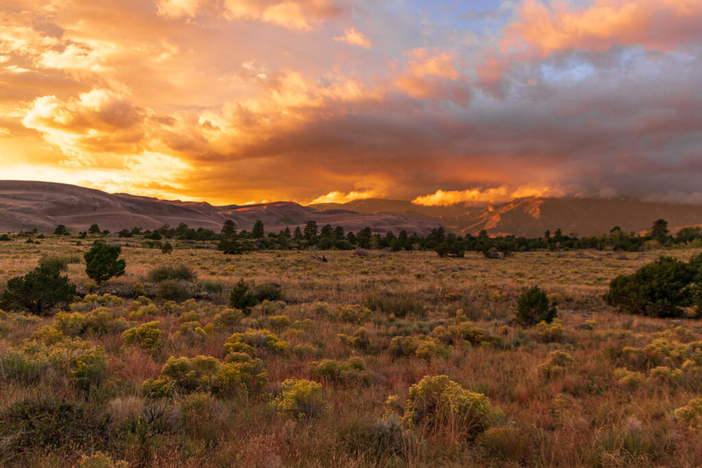 Sunset at Great Sand Dunes National Park