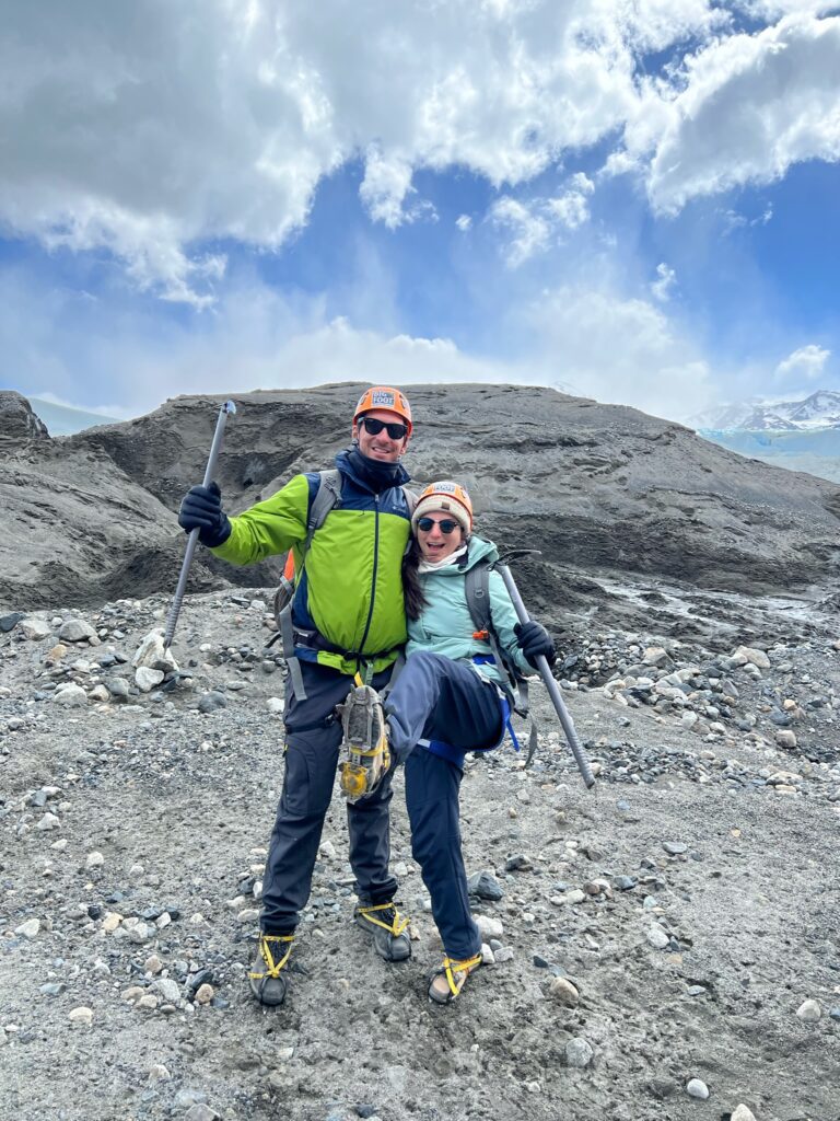 A picture of us in our ice hiking gear