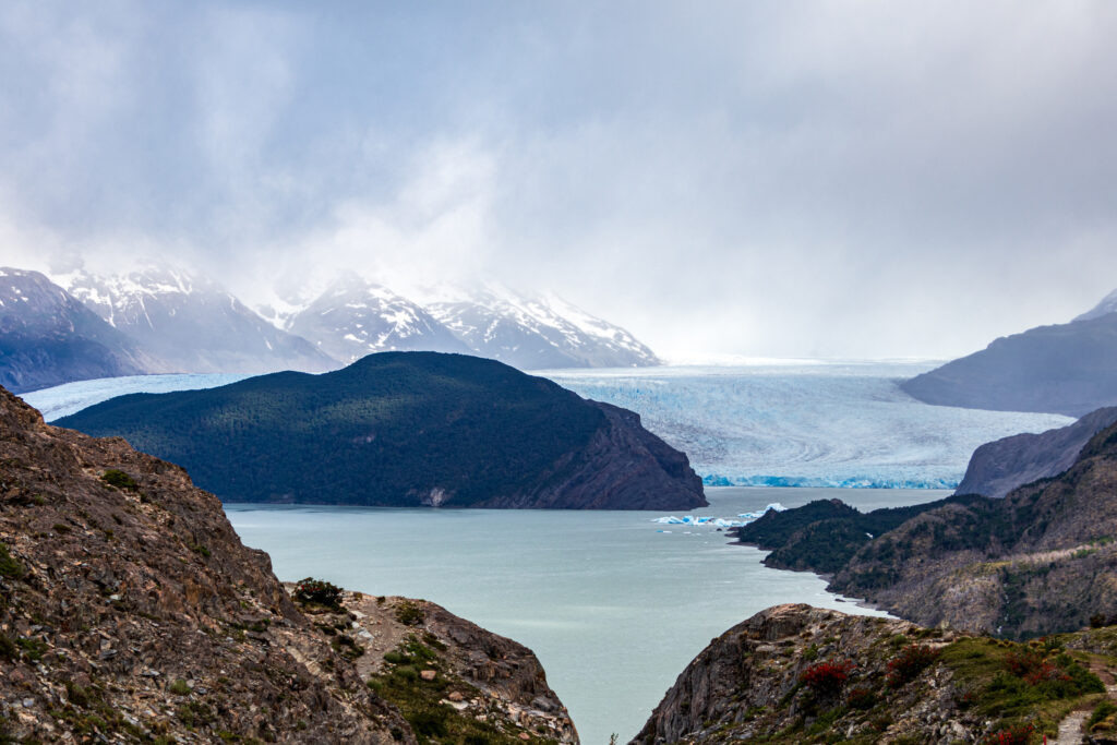 View of Glacier Grey from Mirador Lago Grey