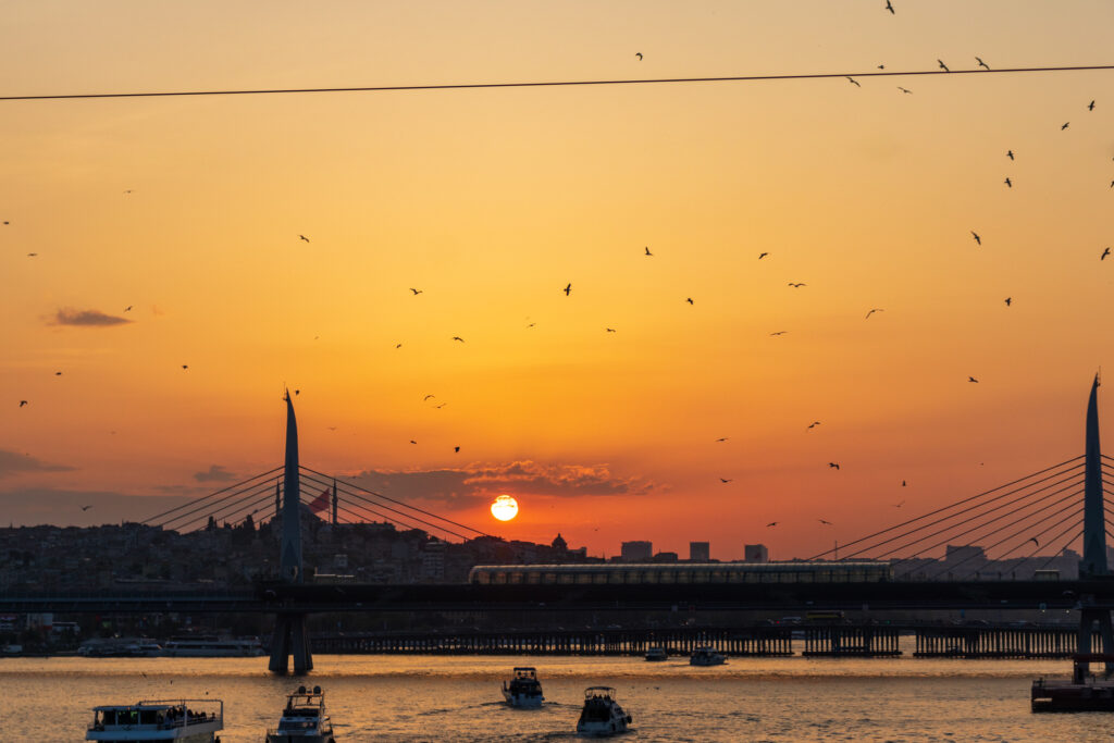 Sunset over the Bosphorus